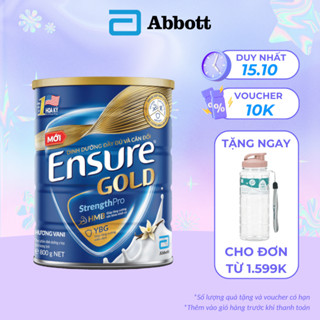 Sữa Bột Ensure Gold Abbott Hương Vani 800g/Lon, Chĩnh Hãng, Bổ Sung Dinh Dưỡng Cho Người Lớn Tuổi