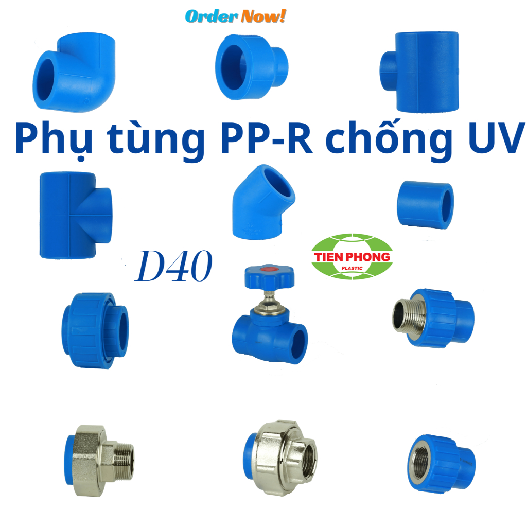 Phụ kiện Ống PPR D40 chống UV Tiền Phong