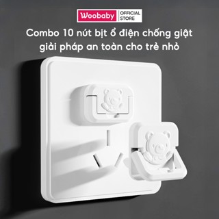 COMBO 10 Nút Bịt Ổ Điện Chống Giật Bảo Vệ Bé An Toàn Miếng Chắn Có Chốt Khóa Bền Bỉ Chịu Nhiệt Tốt