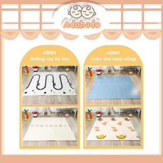  Thảm gấp gọn chống trơn trượt an toàn cho bé 2 mặt màu sắc kích thước 180x200cm  150x180cm 