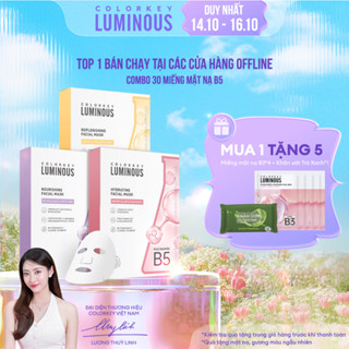 Combo 3 Hộp Mặt Nạ Giấy COLORKEY LUMINOUS Vitamin B5 Cấp Ẩm Cho Da Mịn Màng 10 miếng/hộp