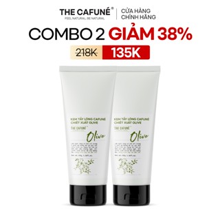   MUA 2 GIẢM 38%  Combo 2 Tuýp Kem Tẩy Lông Cafuné Chiết Xuất Olive 100g Giúp Tẩy Sạch Lông Dịu Nhẹ Và Lành Tính 