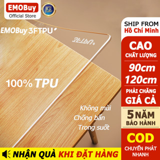  Tấm mica trong suốt Khăn trải bàn bằng nhựa PVC dẻo không thấm nước trong suốt  Chống dầu Lót Bàn Tấm Chống Trơn 