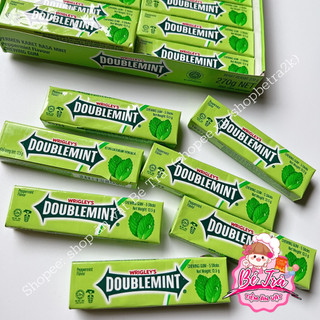 (Combo 5 thỏi) Kẹo chewing gum bạc hà Doublemint~ thỏi 13.7gr