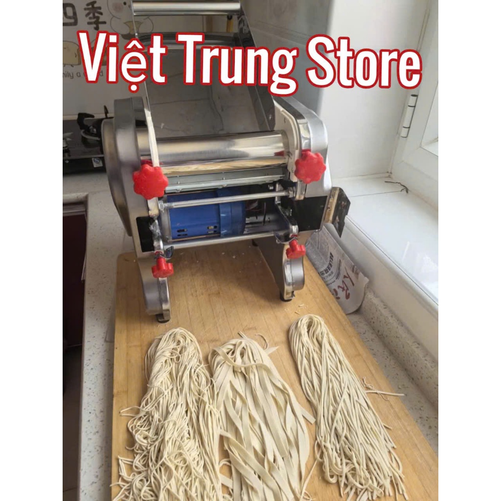 Máy cán bột làm mì sợi  cắt sợi bánh tráng phơi sương chạy điện - bảo hành 1 năm