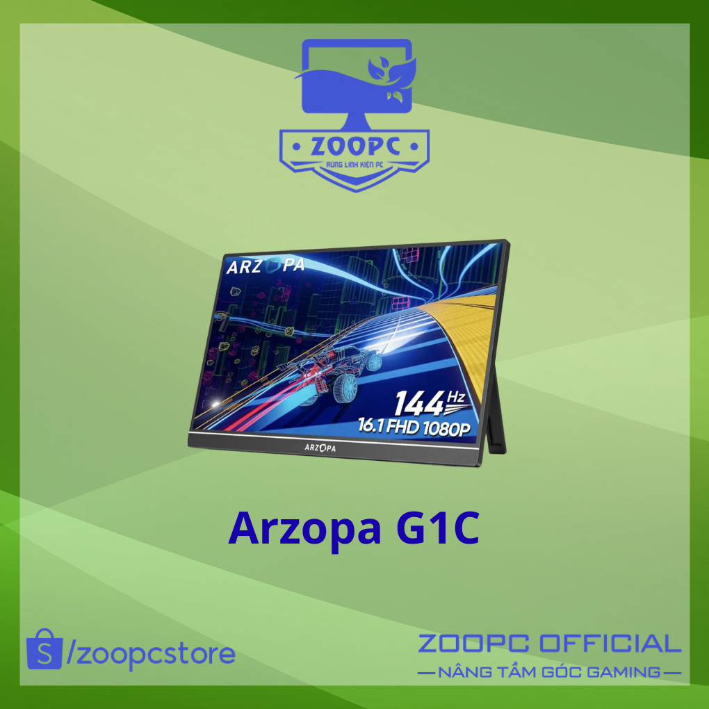 [Hàng có sẵn] Arzopa G1C 16 inch, FHD, 144Hz, Tấm nền IPS | ZOOPC STORE