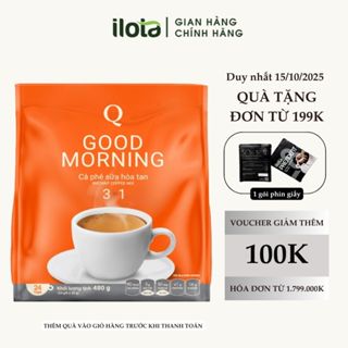 Cà phê sữa uống liền hoà tan GOODMORNING (bịch 24 gói x 20gr) Trần Quang