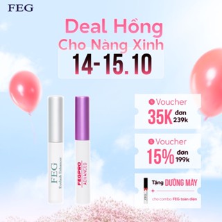 Combo Serum Dưỡng Mi Toàn Diện FEG - Dưỡng Mi Chắc Khỏe, Dài, Cong Vút Sau 14 Ngày (3ml)