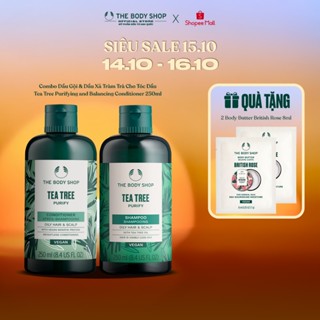 Combo Dầu Gội & Dầu Xả Tràm Trà Cho Tóc Dầu Tea Tree 250ml The Body Shop