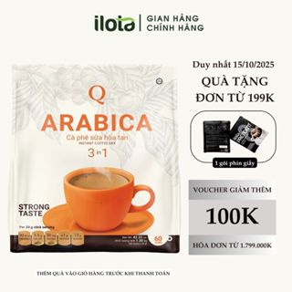 Cà phê ARABICA sữa hòa tan 3in1 Trần Quang uống liền 60 gói