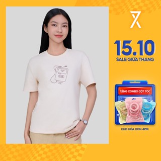 Áo Thun Nữ Couple TX Vải Sợi Bắp In Cao "Music On" Form Relax WTS 2408