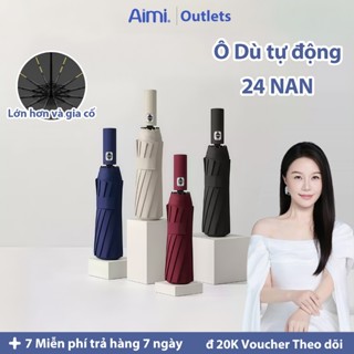 Ô Dù tự động che mưa đi nắng 24 NAN cao cấp Gấp gọn Đóng Mở tự động cho Ô Tô Xe Hơi Du Lịch