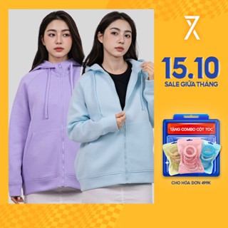 Áo Khoác Nữ Couple TX Original Thun 2 Da Form Oversize WOK 2063