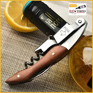 Khui mở rượu vang cao cấp, Dụng cụ mở nắp chai không gỉ dễ sử dụng KR 002