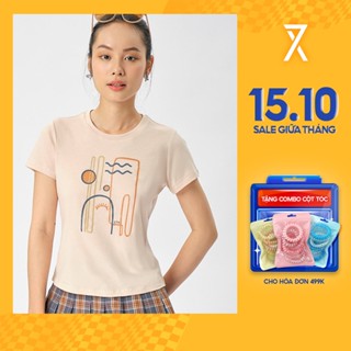 Áo Thun Nữ Couple TX Form Slim Fit In Line Art WTS 2357