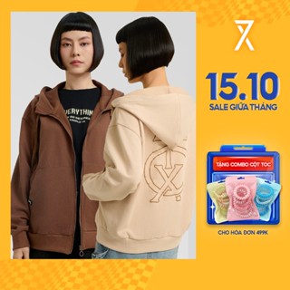 Áo Khoác Chống Nắng Nữ Couple TX Thun Chân Cua In Nhũ Nổi Special Play Logo Form Relax WOK 2060