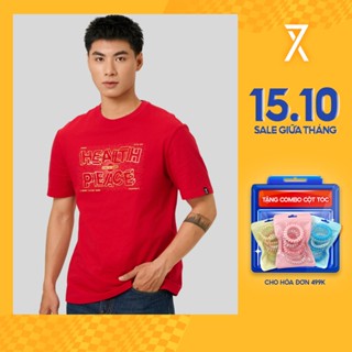 Áo Thun Tết 2025 Couple TX Tết 2025 In Kim Tuyến Chữ Health And Peace Vải Cotton Form Regular TS 439