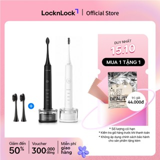 Bàn chải đánh răng điện Lock&Lock 4 chế độ, chống nước, sạc không dây ENR346 (màu trắng & màu đen)