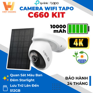   2026  Camera PIN Ngoài Trời Tapo TP-Link C660 KIT  C400 KIT  C460 KIT  C425 KIT  C410 KIT Màu Đêm 