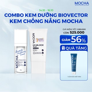 [MOCHA]  Combo Kem Dưỡng 6 Actives và Kem Chống Nắng Mocha Derma, Mua 2 Tặng 1 Sữa Rửa Mặt B5 25ml