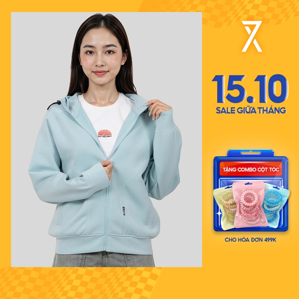 Áo Khoác Chống Nắng Nữ Couple TX Thun 2 Da Ver 2.0 Raglan Form Relax WOK 2066
