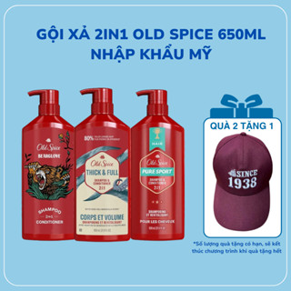 Dầu Gội Xả 2in1 OLD SPICE Hương Nước Hoa Cho Nam 650ML - Nhập Khẩu Mỹ