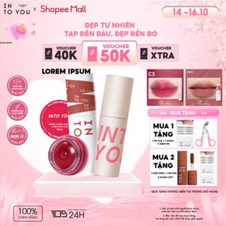 (HOT) Son Bùn INTO YOU Bảng Màu Cá Tính Trendy Hợp Trend Hàn - Trung Giữ Màu Tốt Nhưng Không Khô Môi