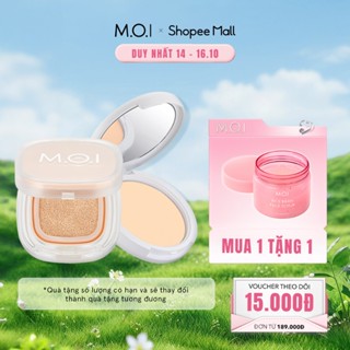 Bộ đôi MOI Phấn nước tự nhiên căng bóng Iconic Perfection Cushion và Phấn phủ Baby Skin Powder