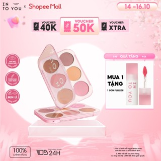 Phấn Má Hồng 6 Ô INTO YOU Vừa Má Hồng Vừa Tạo Khối Màu Lên Tự Nhiên Dễ Tán 6-color