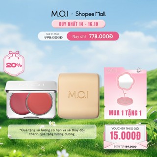 Bộ đôi phấn nước MOI Baby Skin Cushion và Má hồng kem 2 màu Dual Cream Blusher