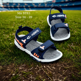  Dép quai hậu bé trai sandal trẻ em nam tiểu trung học quai ngang dán êm bền thời trang đi học 8 - 12 tuổi LIMIBABY ST83 