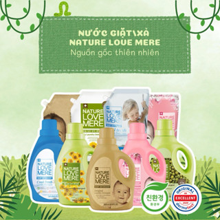   CHÍNH HÃNG  Nước giặt xả thuần chay NATURE LOVE MERE nội địa Hàn Quốc an toàn cho bé 