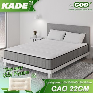  Nệm Foam Lò Xo Foam Mattress Spring lò xo túi độc lập cao 22cm cùng 2 tầng cao su non nâng đỡ cơ thể 