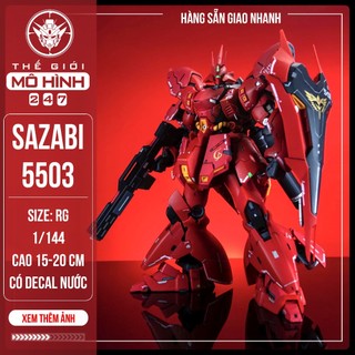  Mô hình lắp ráp RG 5503 Sazabi  Tặng kèm decal nước  
