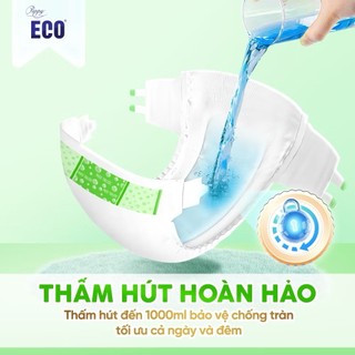 Combo 2 Gói Tã dán người lớn Eco, Bỉm dán người già Eco thấm hút cao, dày dặn, siêu tiết kiệm size M/L 10 miếng 68-122cm