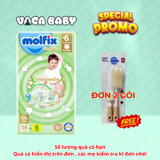 (MẪU MỚI CẢI TIẾN 2024) Tã/bỉm quần Molfix gói cực đại tiết kiệm giá tốt đủ size M76/L68/XL62/XXL56 tặng thêm 6 miếng