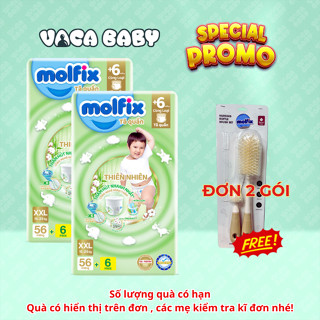 (LIVE) Combo 2 gói Tã quần cực đại Molfix đủ size M76+6/ L68+6/ XL62+6/ XXL56+6 miếng