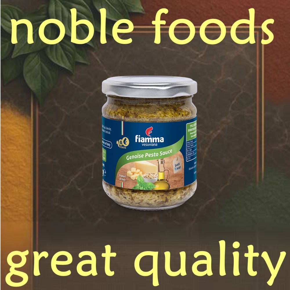 Sốt Pesto Fiamma 180g, Pesto Sauce Chuẩn Ý, Đậm Vị Húng Quế & Phô Mai