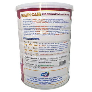 SỮA BỘT DÀNH CHO NGƯỜI TIỂU ĐƯỜNG SUNRISE HEALTH CARE 900GR