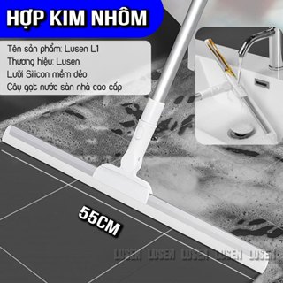 Cây gạt nước sàn nhà, chổi gạt nước nhà tắm Lusen L1, Cây cào nước và lau kính cán dài cầm tay