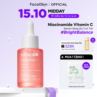 FOCALSKIN Serum Dưỡng Trắng Da Mờ Thâm Mụn Gấp Đôi Vitamin C + Niacinamide B3 +  Alpha Arbutin 30ml