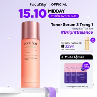 Toner Serum 3In1 Dưỡng Ẩm Trắng Da FOCALSKIN Niacinamide B3 44.5% Cam Thảo Phù Hợp Da Nhạy Cảm 180ml