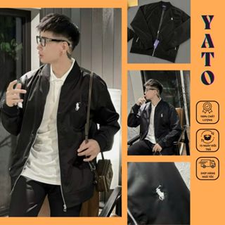 Áo Khoác Nam Nữ Zip Thêu Logo Ngựa Siêu Nét, Áo Khoác Bomber Thêu Ngựa Vải Gió 2 Lớp Thoáng Mát-YATO