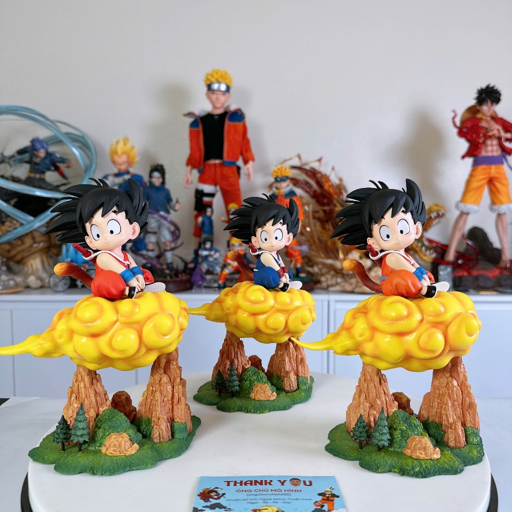 Mô Hình Goku Kid Trong Dragonball  Cưỡi Mây Siêu Kute 21cm Ongchumohinh MH8718