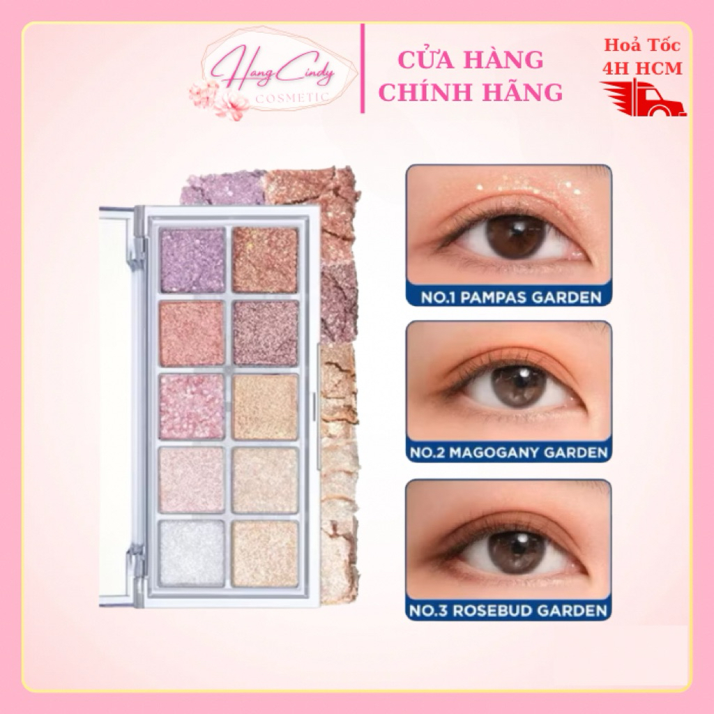 Bảng Phấn Mắt Romand 10 Ô Lấp Lánh Better Than Eye Palette, Bảng Phấn Mắt 10 Màu Romand CHÍNH HÃNG