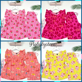 Bộ Lanh Mặc Nhà Bèo Ngực, Đồ Bộ Tole Nữ Cánh Tiên Quần Lửng VNXK 40-75kg Chất Tone Mát Mẻ - Pigbabystore