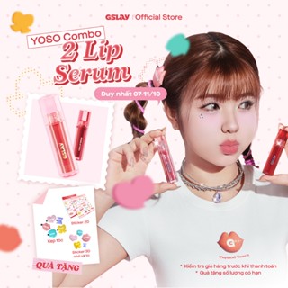 Combo 02 Son Dưỡng Bóng Có Màu Thuần Chay GSLAY YOSO Lip Serum dưỡng ẩm, tái tạo môi (1mlx2)