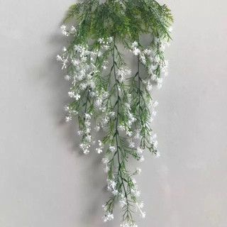 Bụi rủ hoa baby trắng- Hoa giả