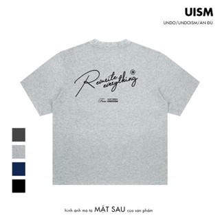 Áo Thun Form Boxy Undo Blank Page (Đen, Navy, Tiêu Đậm, Xám Chì) Enhanced Fabric - Quiet Rebels Series