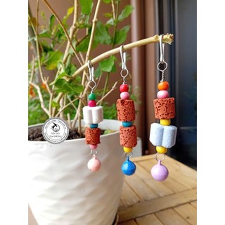  Dây đá size nhỏ bông hoa vừa mài mỏ cho vẹt vừa làm đồ chơi đồ trang trí lồng vẹt 